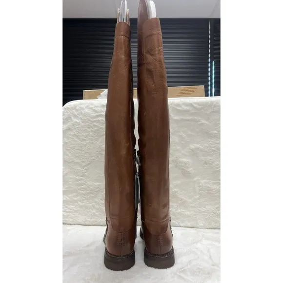 Franco Sarto Womens Haleen Cognac Tall Knee-High Boots 6.5 M