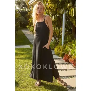 Free People Black Beach Essential Day Dress