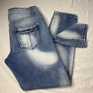 Free People Distressed Denim Women's Jeans Faded Wash Relaxed Fit Sz 29 EUC