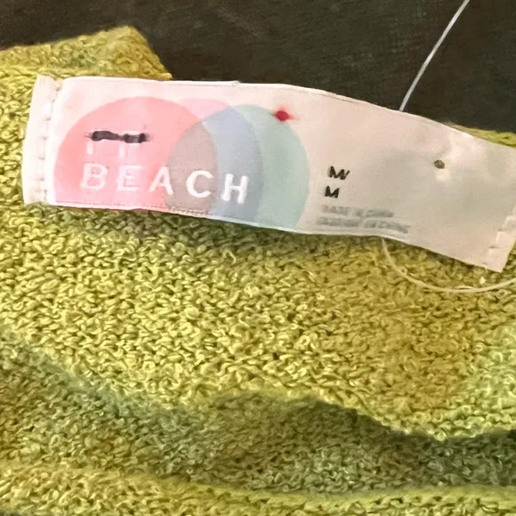 Free People FP Beach Cabo Sweater Skirt Set in Olive Green NWOT