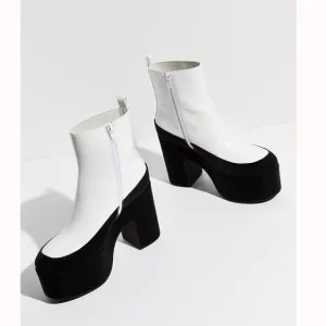 Free People JEFFREY CAMPBELL Double Dare Platform Boots Sz/9.5