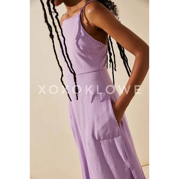 Free People Lavender Beach Essential Day Dress