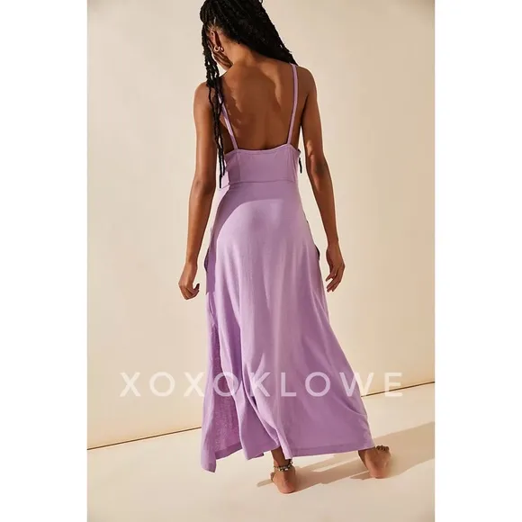 Free People Lavender Beach Essential Day Dress
