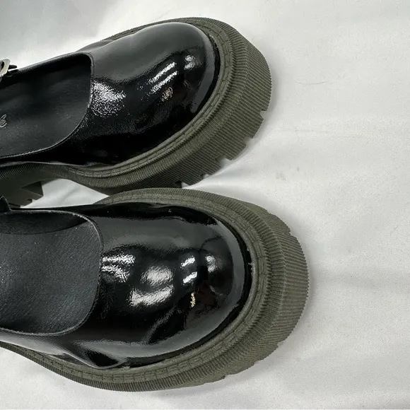 Free People Malika Mary Jane Platform Shoes Black Size 41