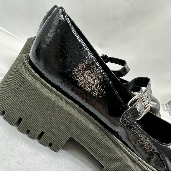 Free People Malika Mary Jane Platform Shoes Black Size 41