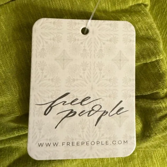 FREE PEOPLE Selena Maxi Dress in Lentil Sprout Green LARGE NWT