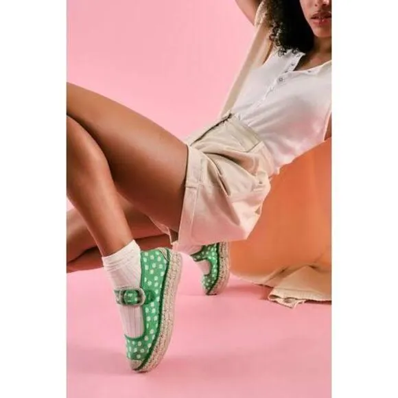 Free People Surfside Daisy Mary Janes Size 38