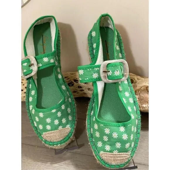 Free People Surfside Daisy Mary Janes Size 38