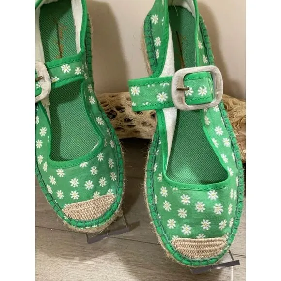 Free People Surfside Daisy Mary Janes Size 38
