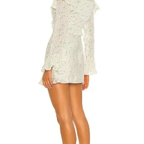 Free People Sweetest Thing Mini Dress Color: Ivory Combo