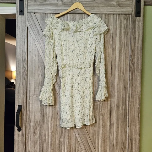 Free People Sweetest Thing Mini Dress Color: Ivory Combo