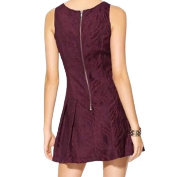 FREE PEOPLE Wild Zebra Dress Fit &amp; Flare Pockets