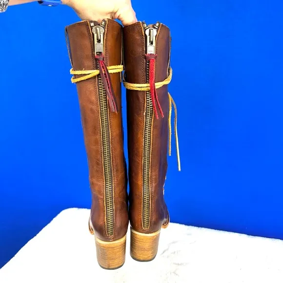 •|•FREEBIRD🦅 BY STEVEN•| Grany / Granny Lace Up Fully Adjustable Boots Size 7