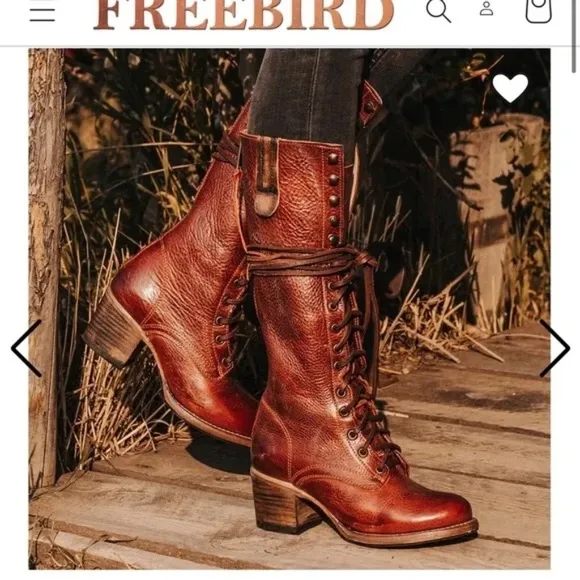 •|•FREEBIRD🦅 BY STEVEN•| Grany / Granny Lace Up Fully Adjustable Boots Size 7
