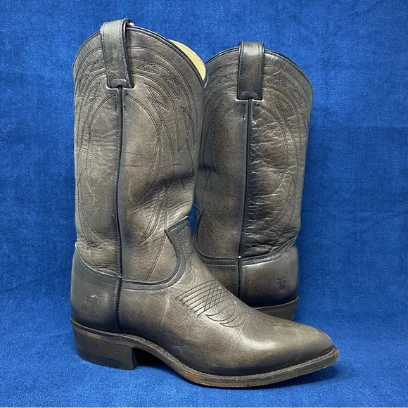 Frye Billy Women Size 8.5B Pull On Cowboy Western Boot Brown Leather 364567