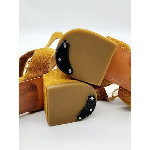 Frye Chrissy Side Ghillie Cognac Women's Dress Sandals Size 9.5
