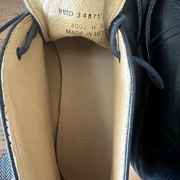 Frye Chukka Black Leather Boots