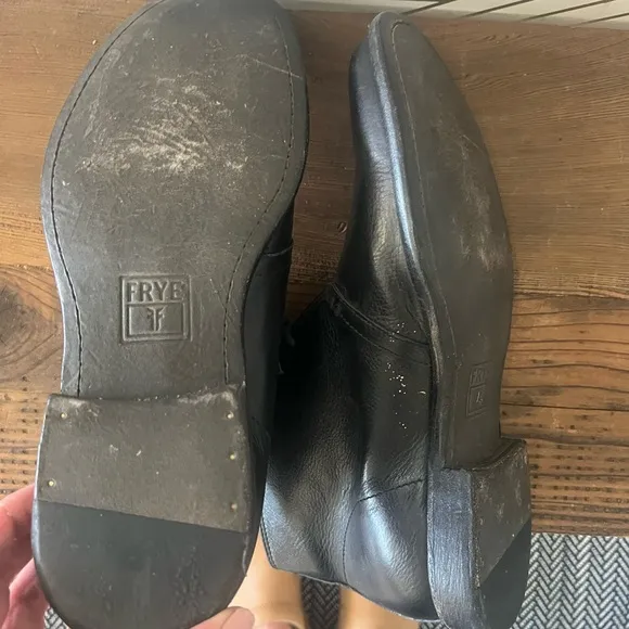 Frye Chukka Black Leather Boots
