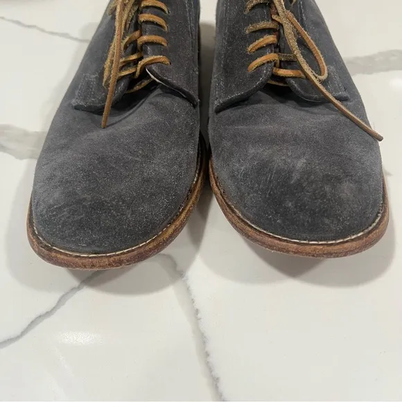 Frye Men's Gray Suede oxford Lace-Up Shoes size 10 D casual dress shoes