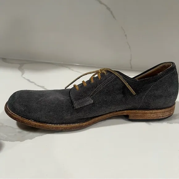 Frye Men's Gray Suede oxford Lace-Up Shoes size 10 D casual dress shoes