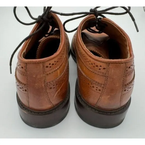 Frye Wingtip Brown Leather Brogue Shoes 3484591-CAR Lace Up Men's Size 10D