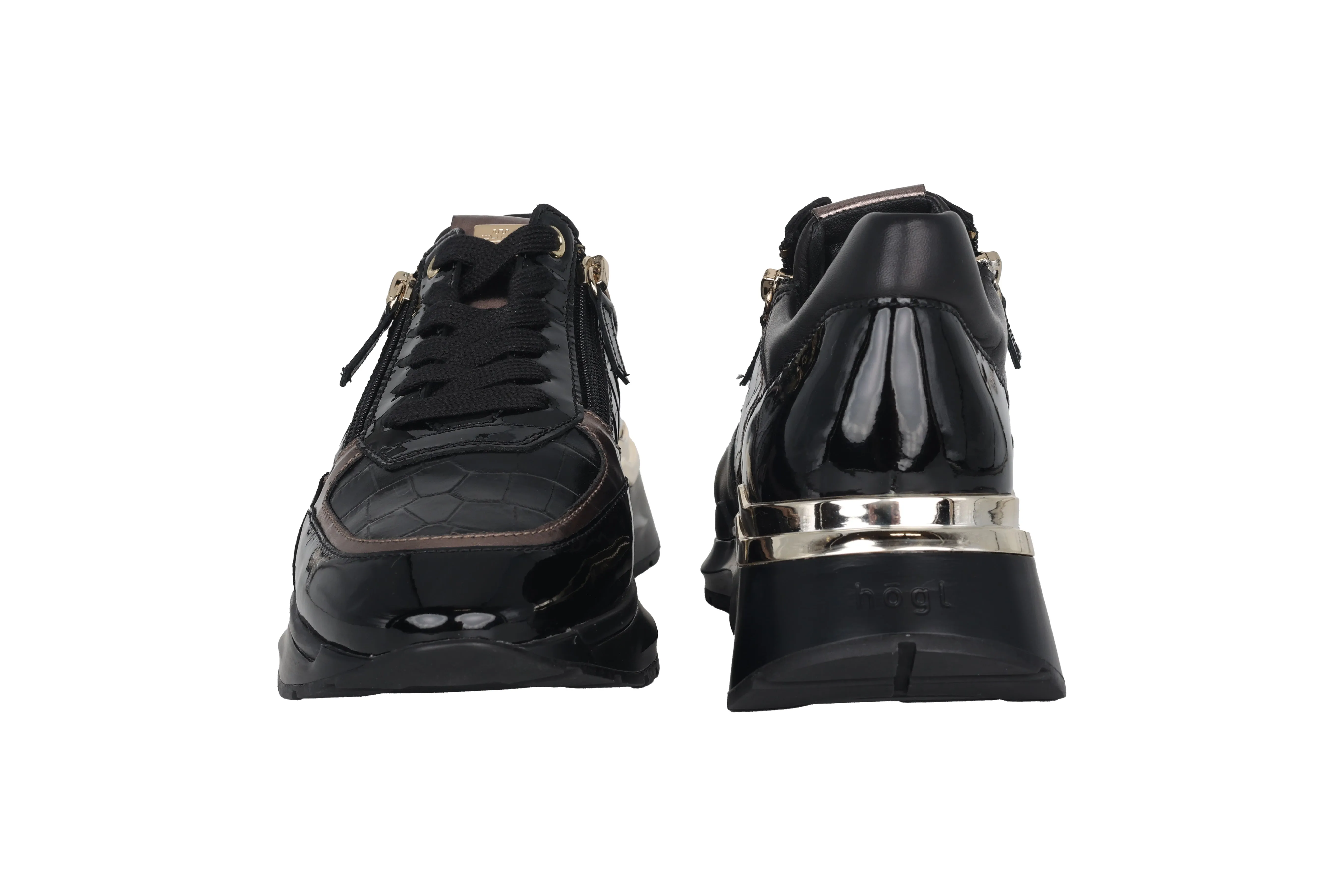'Future' women's sneaker - black patent