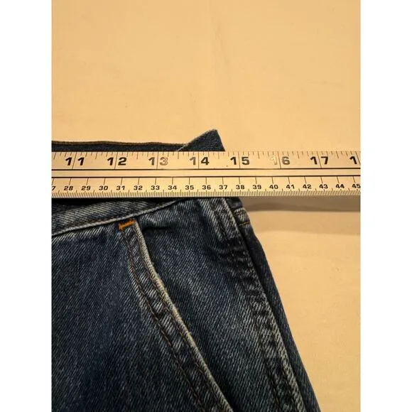 GAP Men's 90s Loose Carpenter Jeans 28 Dark Wash Denim Straight Relaxed Pocket