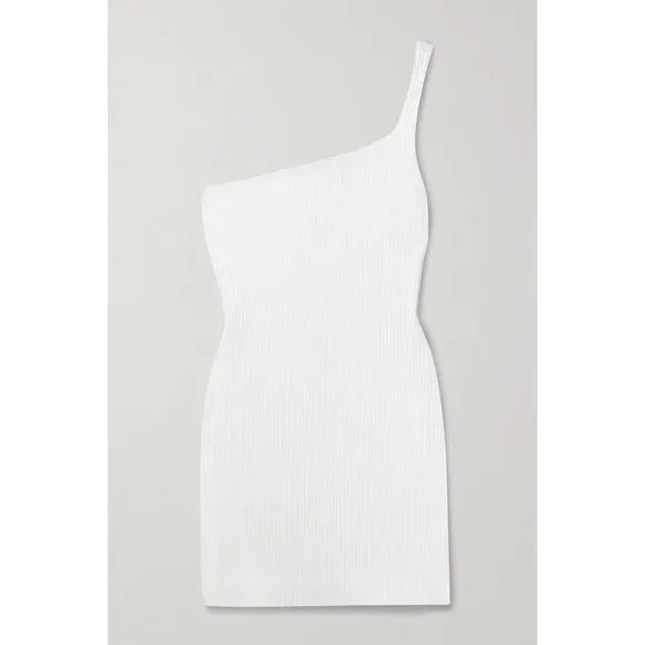 GAUGE81 Erla one-shoulder ribbed-knit mini dress