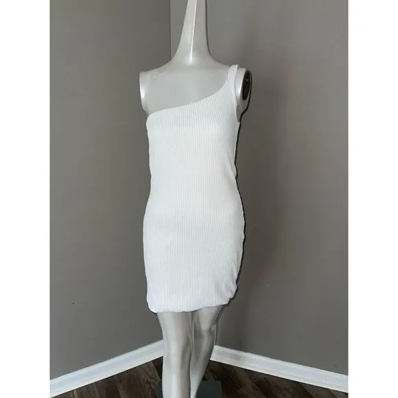 GAUGE81 Erla one-shoulder ribbed-knit mini dress