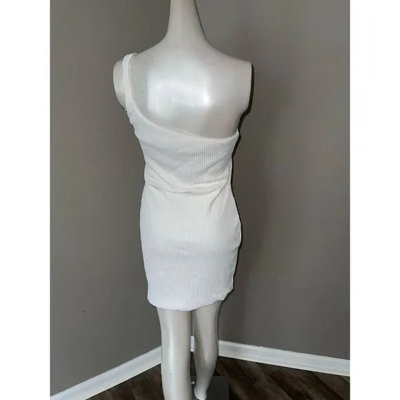 GAUGE81 Erla one-shoulder ribbed-knit mini dress
