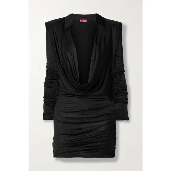 GAUGE81 Utena draped stretch-jersey mini dress