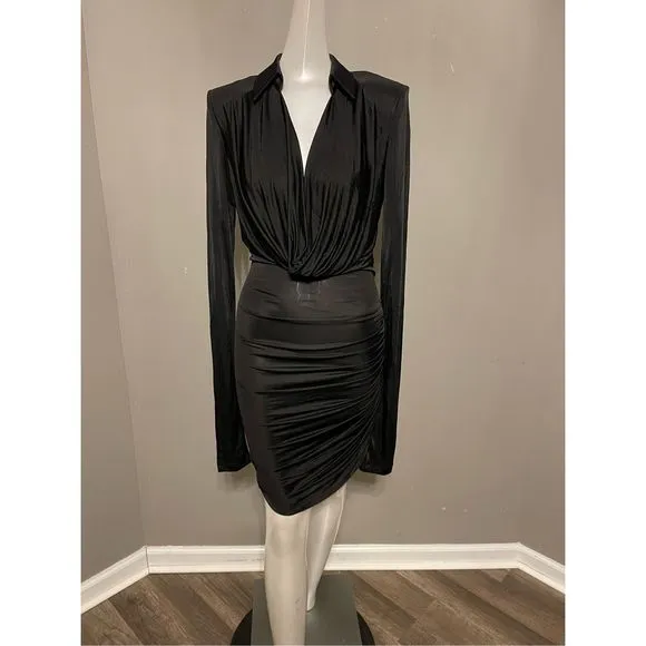 GAUGE81 Utena draped stretch-jersey mini dress