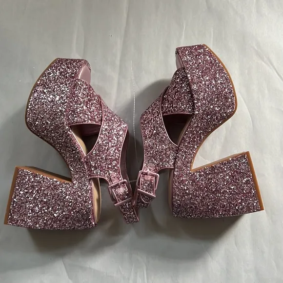 GB Friday-Nite Glitter Platform Dress Sandals