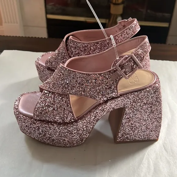 GB Friday-Nite Glitter Platform Dress Sandals