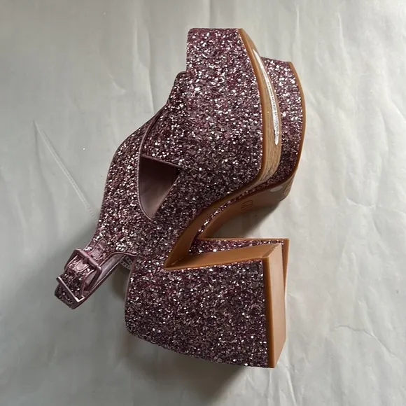 GB Friday-Nite Glitter Platform Dress Sandals