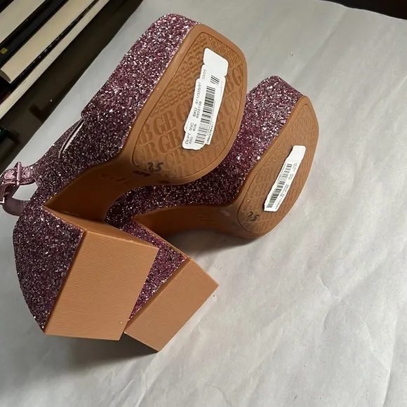 GB Friday-Nite Glitter Platform Dress Sandals