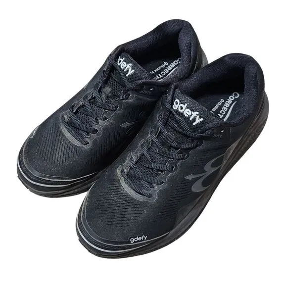 GDEFY Mighty Walk Athletic Shoes Mens Size 10.5 Black Lace Up