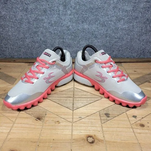 Gdefy Women's Gravity Defyer Veroshock III  Sz 9 Silver Pink Athletic Shoes