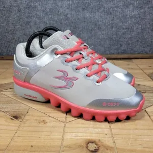 Gdefy Women's Gravity Defyer Veroshock III  Sz 9 Silver Pink Athletic Shoes