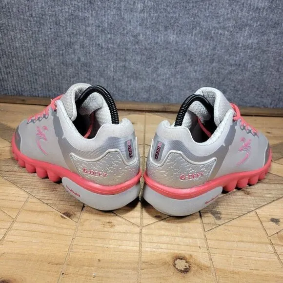 Gdefy Women's Gravity Defyer Veroshock III  Sz 9 Silver Pink Athletic Shoes