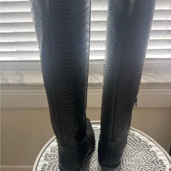 Gianni Bini Black Knee-High western Boots - colbbiye