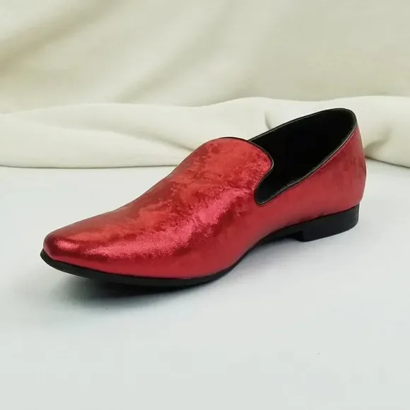 Giorgio Brutini 10M Red Slip On Men's  Loafers