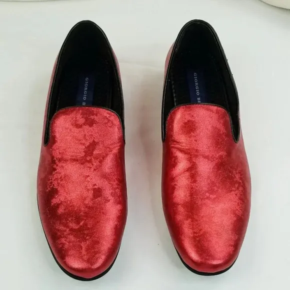 Giorgio Brutini 10M Red Slip On Men's  Loafers