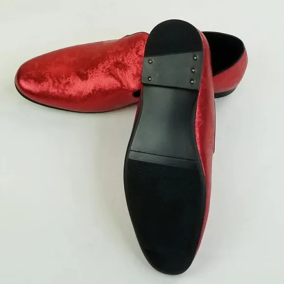 Giorgio Brutini 10M Red Slip On Men's  Loafers