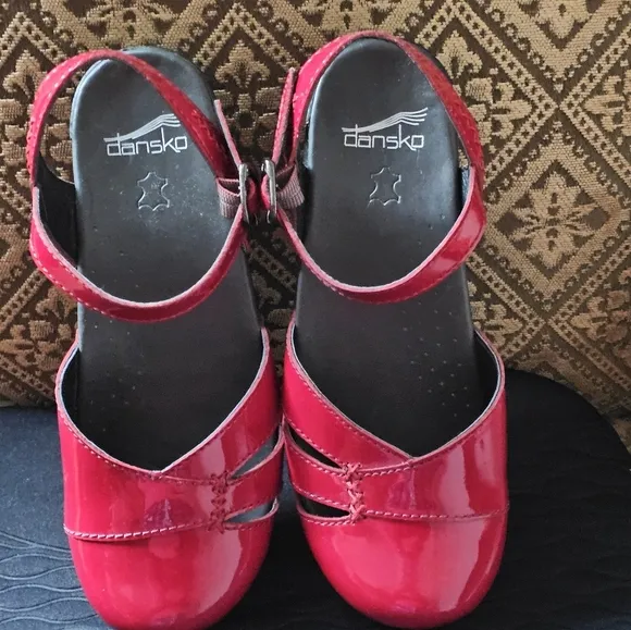 Gorgeous - Dansko Women's Red Mary Jane Shoes