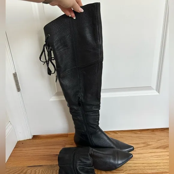 Gorgeous Leather Over The Knee Boots