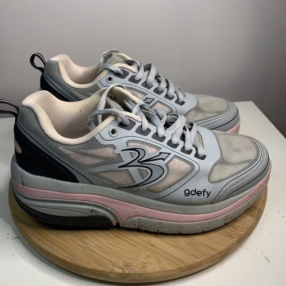 Gravity Defyer Gdefy Ion Womens Size 9.5 Athletic Shoes Gray Pink TB9022FGP-W