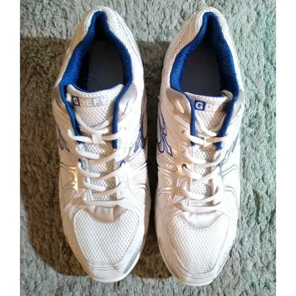 Gravity Defyer GDefy Super Walk Athletic Shoes White &amp; Blue TB9004MWS Mens 15 M