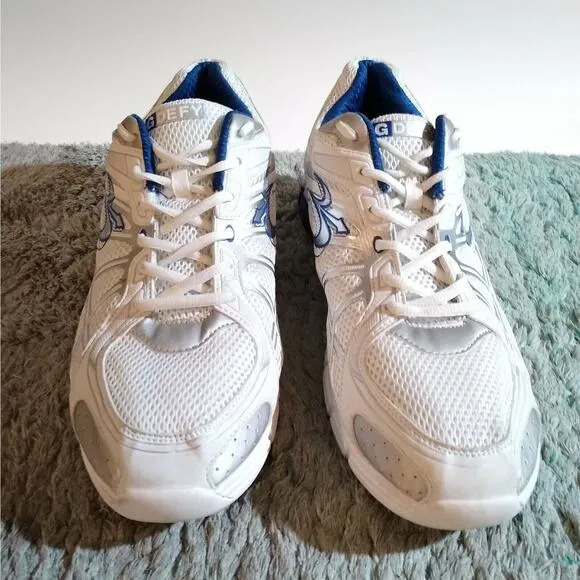 Gravity Defyer GDefy Super Walk Athletic Shoes White &amp; Blue TB9004MWS Mens 15 M