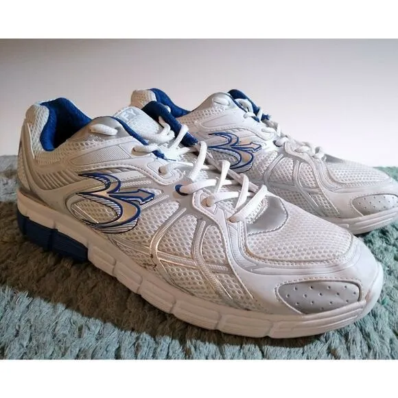 Gravity Defyer GDefy Super Walk Athletic Shoes White &amp; Blue TB9004MWS Mens 15 M